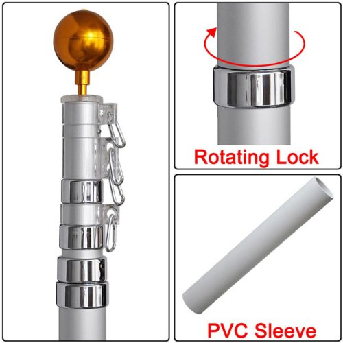 telescopic flag poles